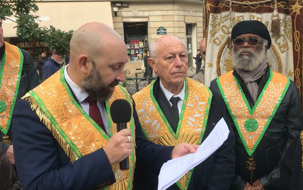 Discours du Grand Maître Guillaume TRICHARD en hommage à Samuel PATY, prononcé le 16 octobre 2023 au Square Samuel Paty à Paris